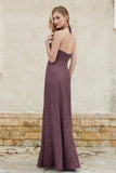 Sheath Lace Halter Bridesmaid Dress Featuring Formal Evening Party Dresses Gowns