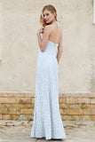 Sheath Lace Halter Bridesmaid Dress Featuring Formal Evening Party Dresses Gowns
