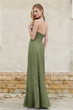 Sheath Lace Halter Bridesmaid Dress Featuring Formal Evening Party Dresses Gowns