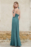 Sheath Lace Halter Bridesmaid Dress Featuring Formal Evening Party Dresses Gowns
