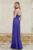 Sheath Lace Halter Bridesmaid Dress Featuring Formal Evening Party Dresses Gowns