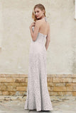 Sheath Lace Halter Bridesmaid Dress Featuring Formal Evening Party Dresses Gowns