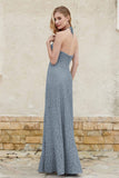 Sheath Lace Halter Bridesmaid Dress Featuring Formal Evening Party Dresses Gowns