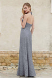 Sheath Lace Halter Bridesmaid Dress Featuring Formal Evening Party Dresses Gowns