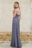 Sheath Lace Halter Bridesmaid Dress Featuring Formal Evening Party Dresses Gowns
