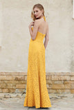 Sheath Lace Halter Bridesmaid Dress Featuring Formal Evening Party Dresses Gowns