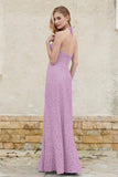 Sheath Lace Halter Bridesmaid Dress Featuring Formal Evening Party Dresses Gowns
