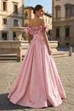 Burgundy Strapless Satin Long Prom Dress. A-Line Evening Party Dress