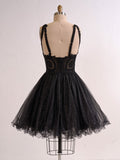 Embellished Embroidery Tulle Short Cocktail Dress
