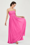clean-lined bridesmaid dress night-out dress chiffon strapless formal evening gowns