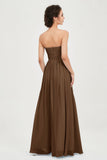 clean-lined bridesmaid dress night-out dress chiffon strapless formal evening gowns