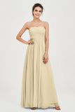 clean-lined bridesmaid dress night-out dress chiffon strapless formal evening gowns