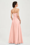 clean-lined bridesmaid dress night-out dress chiffon strapless formal evening gowns