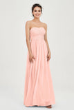 clean-lined bridesmaid dress night-out dress chiffon strapless formal evening gowns