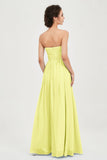 clean-lined bridesmaid dress night-out dress chiffon strapless formal evening gowns