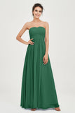 clean-lined bridesmaid dress night-out dress chiffon strapless formal evening gowns