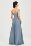 clean-lined bridesmaid dress night-out dress chiffon strapless formal evening gowns