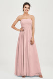clean-lined bridesmaid dress night-out dress chiffon strapless formal evening gowns