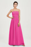 clean-lined bridesmaid dress night-out dress chiffon strapless formal evening gowns