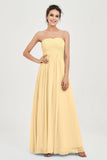 clean-lined bridesmaid dress night-out dress chiffon strapless formal evening gowns