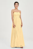 clean-lined bridesmaid dress night-out dress chiffon strapless formal evening gowns
