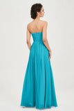 clean-lined bridesmaid dress night-out dress chiffon strapless formal evening gowns