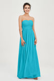 clean-lined bridesmaid dress night-out dress chiffon strapless formal evening gowns