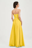 clean-lined bridesmaid dress night-out dress chiffon strapless formal evening gowns