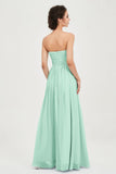 clean-lined bridesmaid dress night-out dress chiffon strapless formal evening gowns