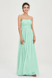 clean-lined bridesmaid dress night-out dress chiffon strapless formal evening gowns