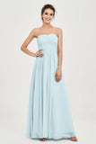 clean-lined bridesmaid dress night-out dress chiffon strapless formal evening gowns