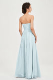 clean-lined bridesmaid dress night-out dress chiffon strapless formal evening gowns