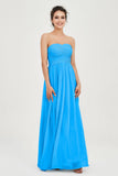 clean-lined bridesmaid dress night-out dress chiffon strapless formal evening gowns