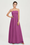clean-lined bridesmaid dress night-out dress chiffon strapless formal evening gowns