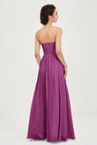 clean-lined bridesmaid dress night-out dress chiffon strapless formal evening gowns