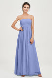 clean-lined bridesmaid dress night-out dress chiffon strapless formal evening gowns
