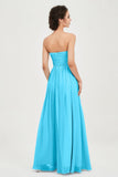 clean-lined bridesmaid dress night-out dress chiffon strapless formal evening gowns