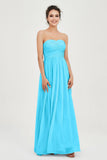 clean-lined bridesmaid dress night-out dress chiffon strapless formal evening gowns
