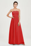 clean-lined bridesmaid dress night-out dress chiffon strapless formal evening gowns