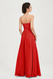 clean-lined bridesmaid dress night-out dress chiffon strapless formal evening gowns