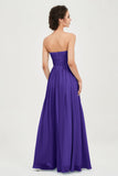 clean-lined bridesmaid dress night-out dress chiffon strapless formal evening gowns