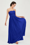 clean-lined bridesmaid dress night-out dress chiffon strapless formal evening gowns