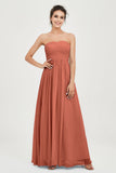 clean-lined bridesmaid dress night-out dress chiffon strapless formal evening gowns