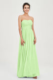 clean-lined bridesmaid dress night-out dress chiffon strapless formal evening gowns