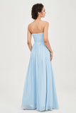 clean-lined bridesmaid dress night-out dress chiffon strapless formal evening gowns