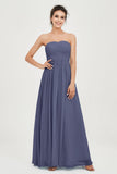 clean-lined bridesmaid dress night-out dress chiffon strapless formal evening gowns