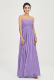 clean-lined bridesmaid dress night-out dress chiffon strapless formal evening gowns
