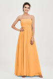 clean-lined bridesmaid dress night-out dress chiffon strapless formal evening gowns