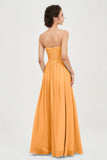 clean-lined bridesmaid dress night-out dress chiffon strapless formal evening gowns