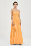 clean-lined bridesmaid dress night-out dress chiffon strapless formal evening gowns